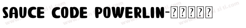 Sauce Code Powerlin字体转换
